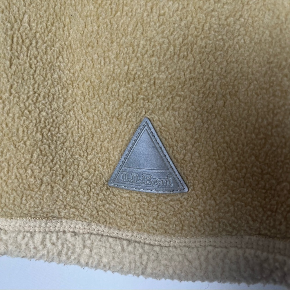 L.L Bean Full Zip Fleece Sherpa Toddler Jacket Unisex 2T Tan Pockets Cottage - Picture 5 of 7